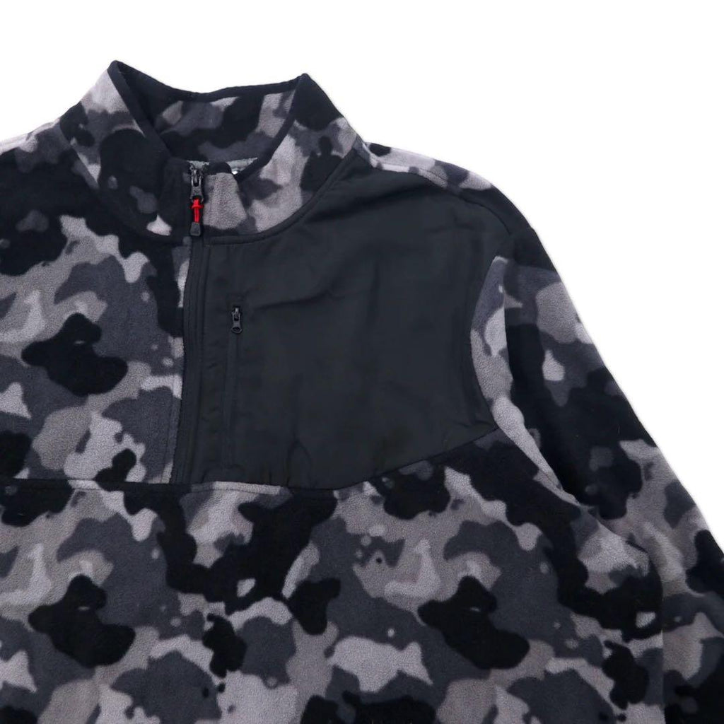 Giacca in pile con mezza cerniera STARTER 3XL grigio nero mimetico poliestere taglia grande