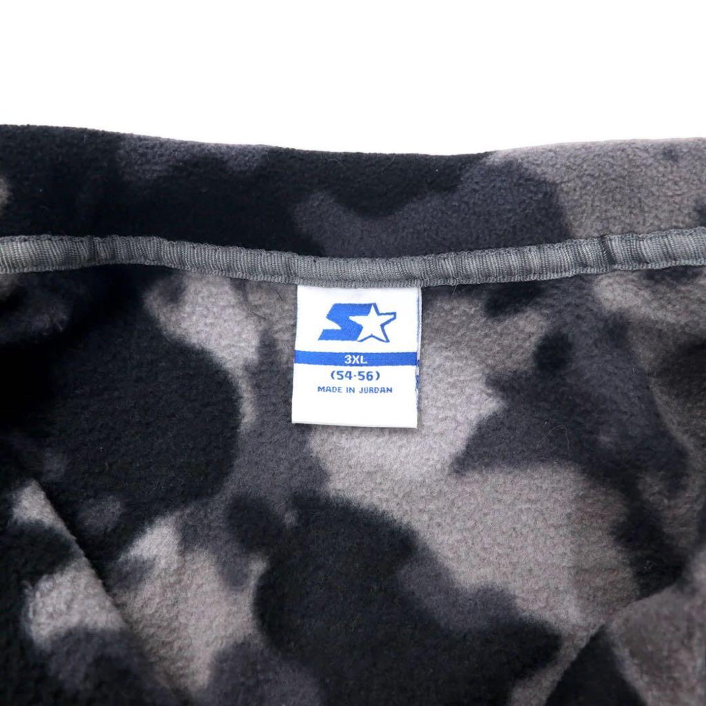 Giacca in pile con mezza cerniera STARTER 3XL grigio nero mimetico poliestere taglia grande