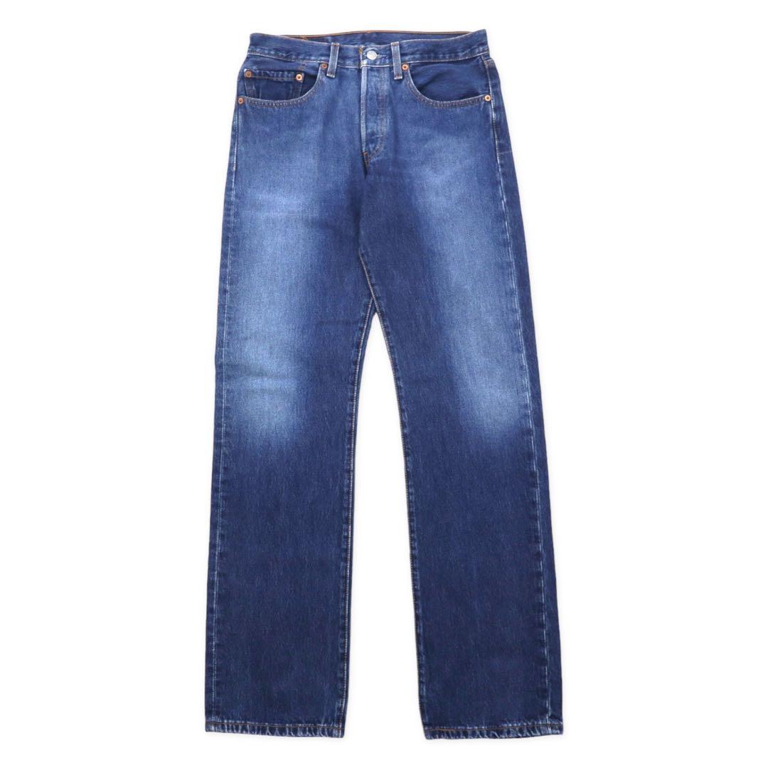 Levi's anni '90 501 jeans regular dritti taglia L blu, con numero 647 sul retro del bottone, small "e", etichetta di carta, orlo con cucitura singola, made in Messico.