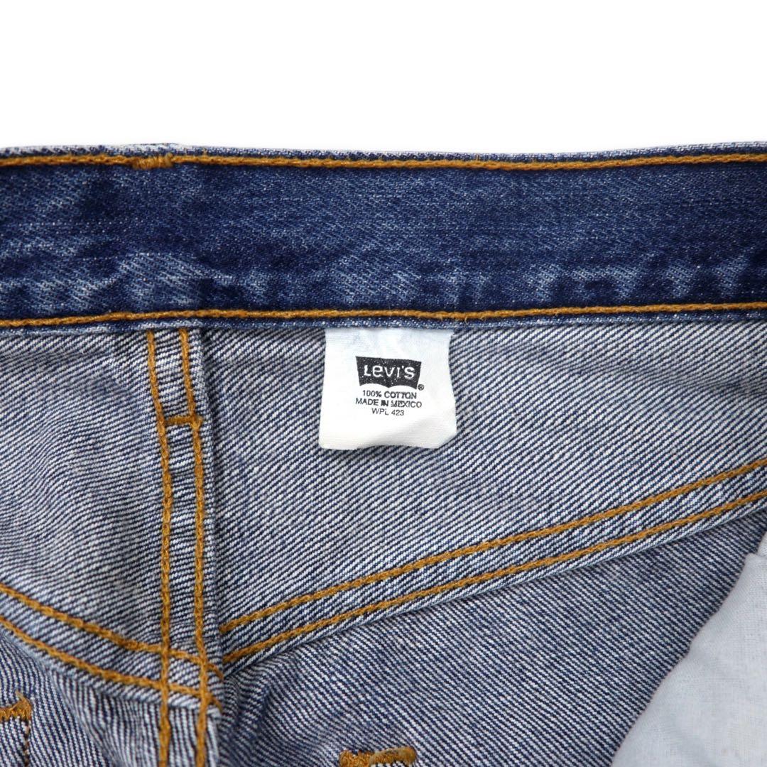 Levi's anni '90 501 jeans regular dritti taglia L blu, con numero 647 sul retro del bottone, small "e", etichetta di carta, orlo con cucitura singola, made in Messico.