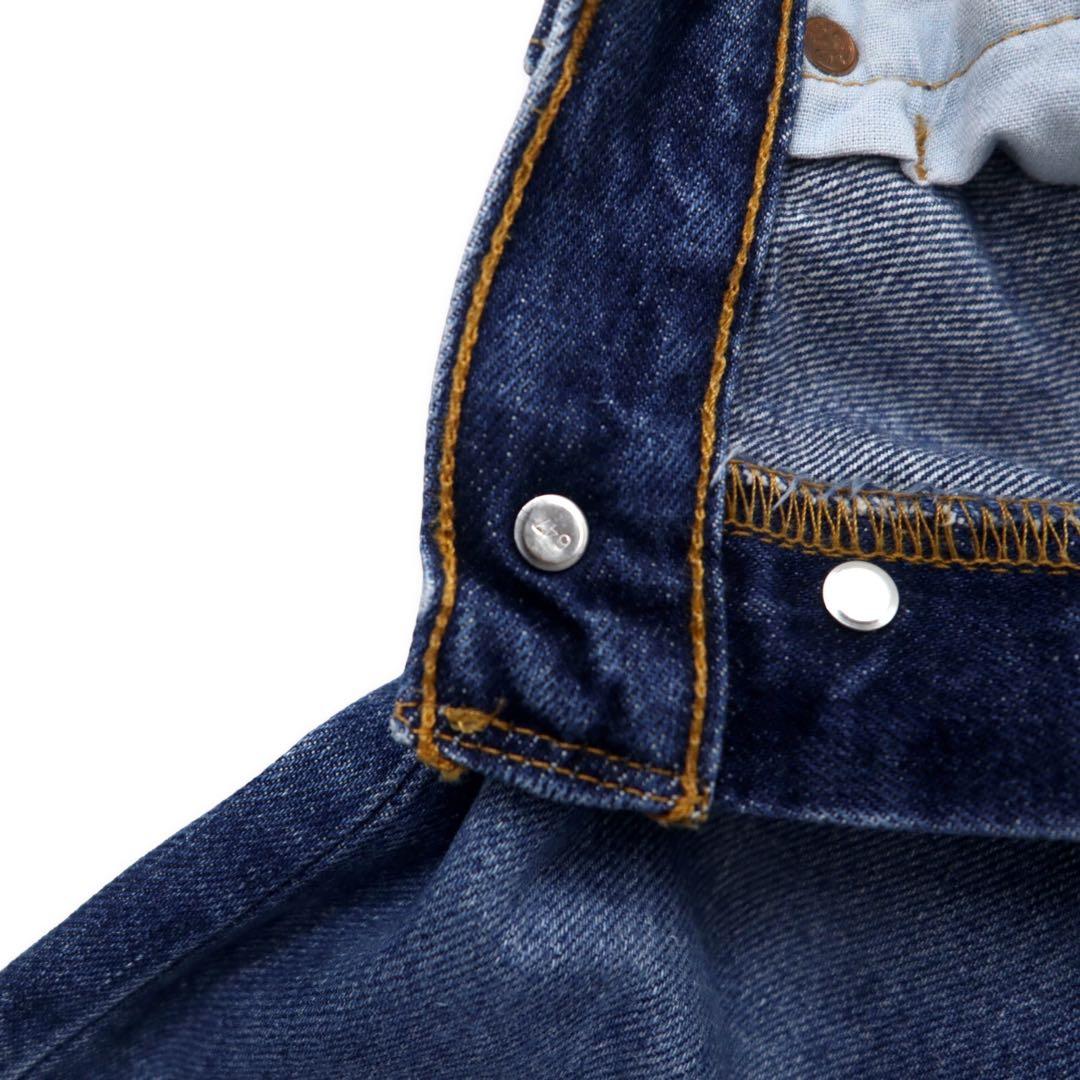 Levi's anni '90 501 jeans regular dritti taglia L blu, con numero 647 sul retro del bottone, small "e", etichetta di carta, orlo con cucitura singola, made in Messico.
