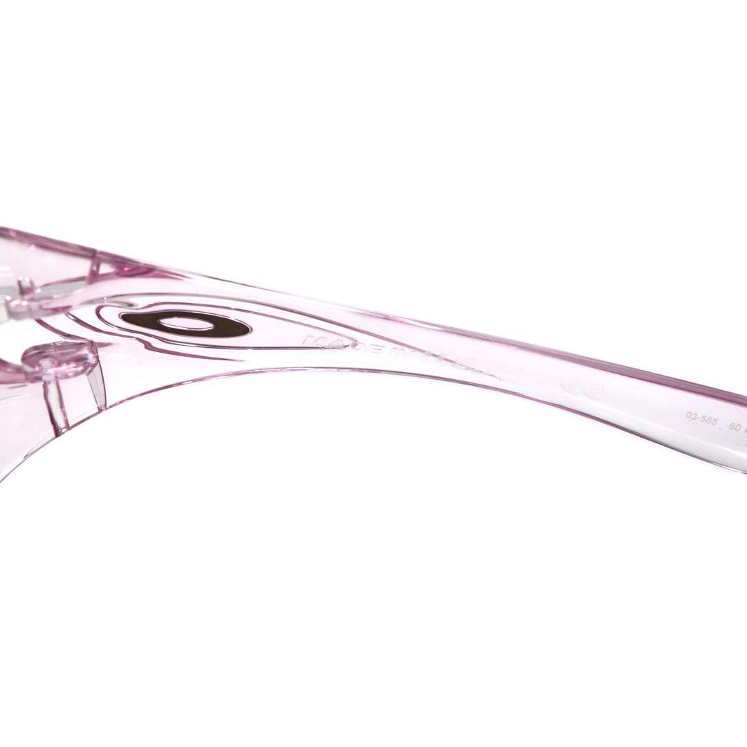 OAKLEY USA製 クリア サングラス スクエア スポーツ speechless 03-585 60-14