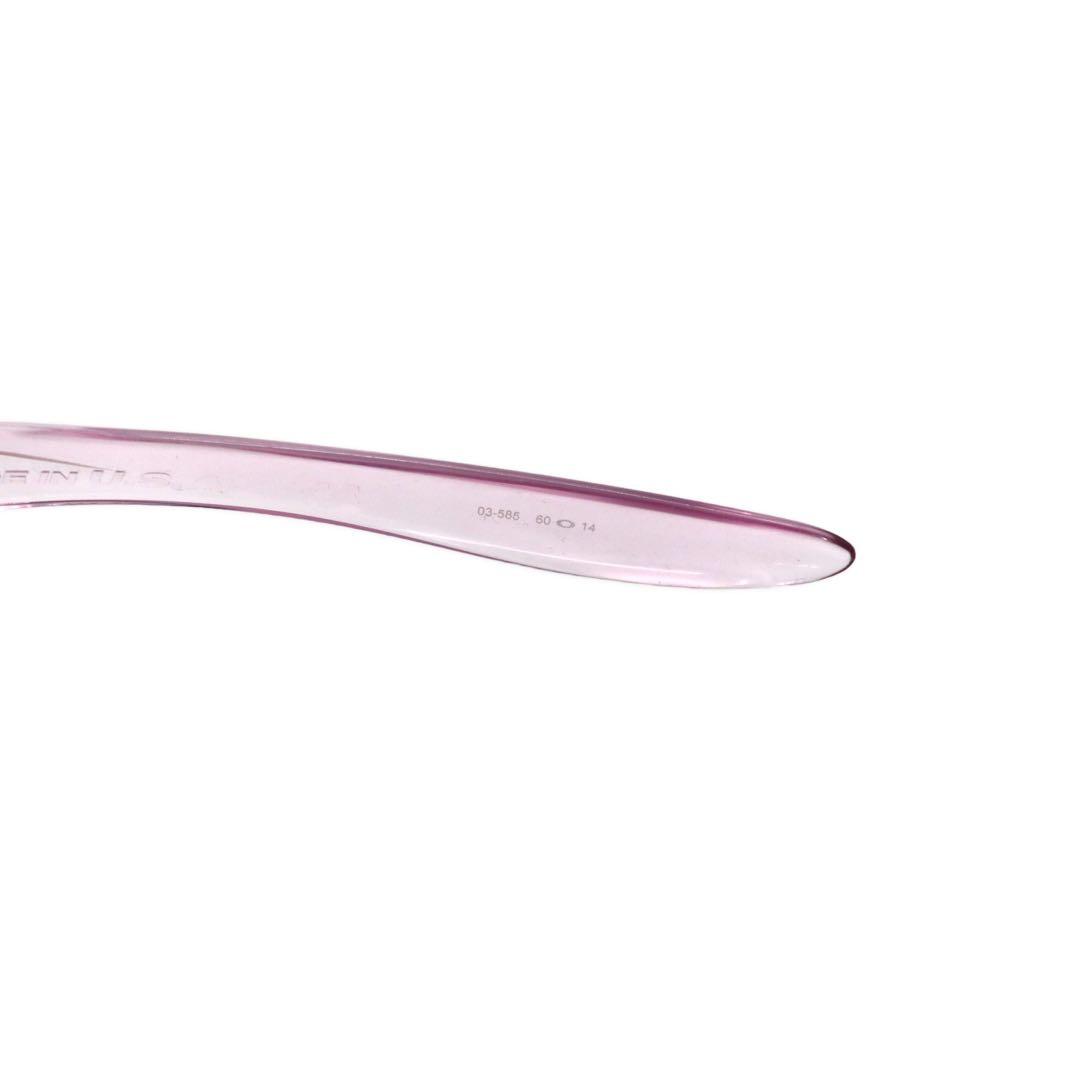 OAKLEY USA製 クリア サングラス スクエア スポーツ speechless 03-585 60-14