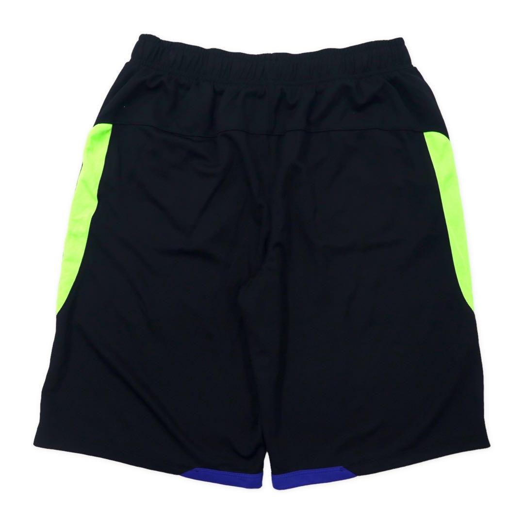 POLO RALPH LAUREN Pantaloncini corti da gioco L neri in poliestere con strisce laterali e piccolo pony, mai usati