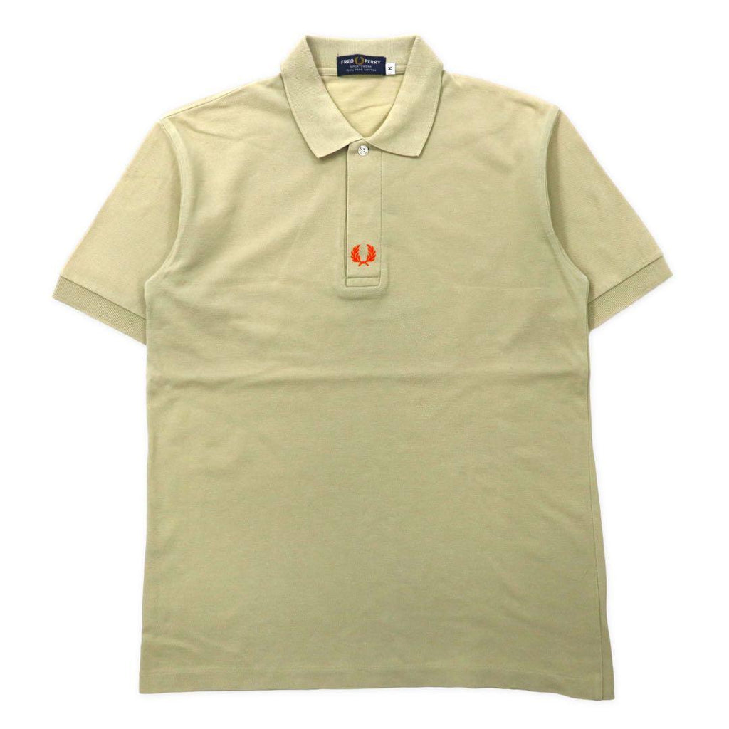 FRED PERRY Polo M beige cotone logo ricamato