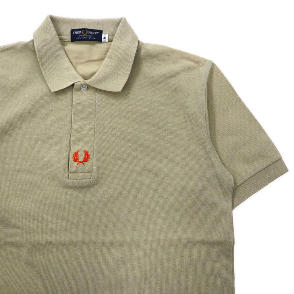 FRED PERRY Polo M beige cotone logo ricamato