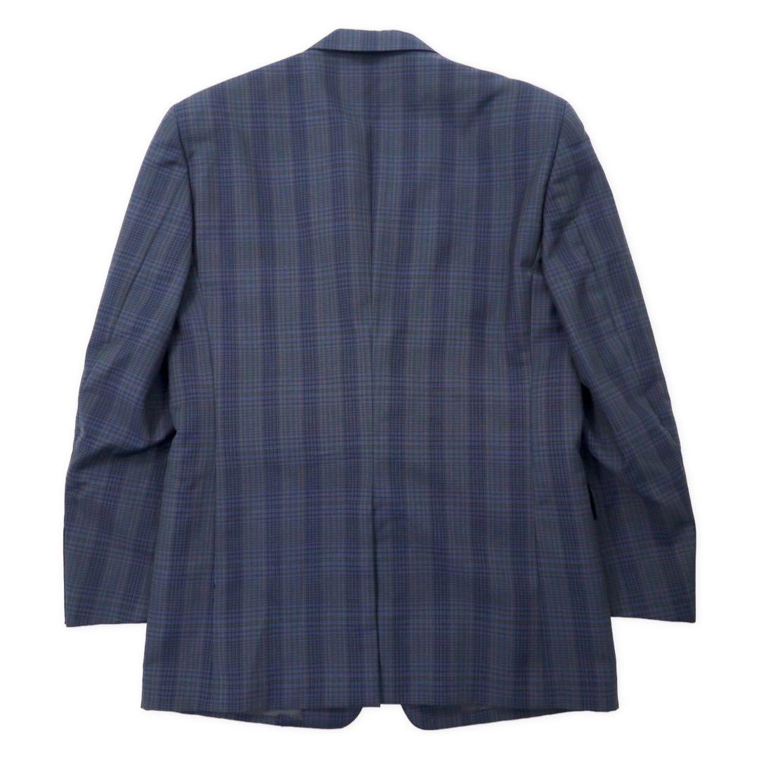 Christian Dior MONSIEUR Giacca sartoriale 2 bottoni 91-79-170 blu navy a quadri in misto lana mohair modello vintage Made in Japan