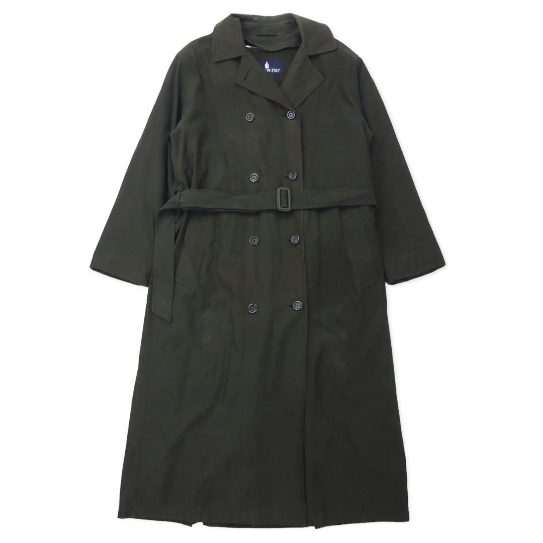 LONDON FOG Trench Coat 10 Marrone Poliestere Cappuccio rimovibile Fodera rimovibile