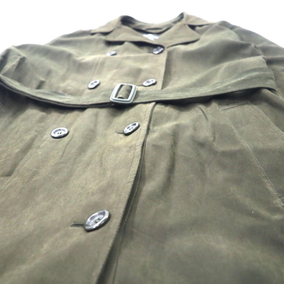 LONDON FOG Trench Coat 10 Marrone Poliestere Cappuccio rimovibile Fodera rimovibile