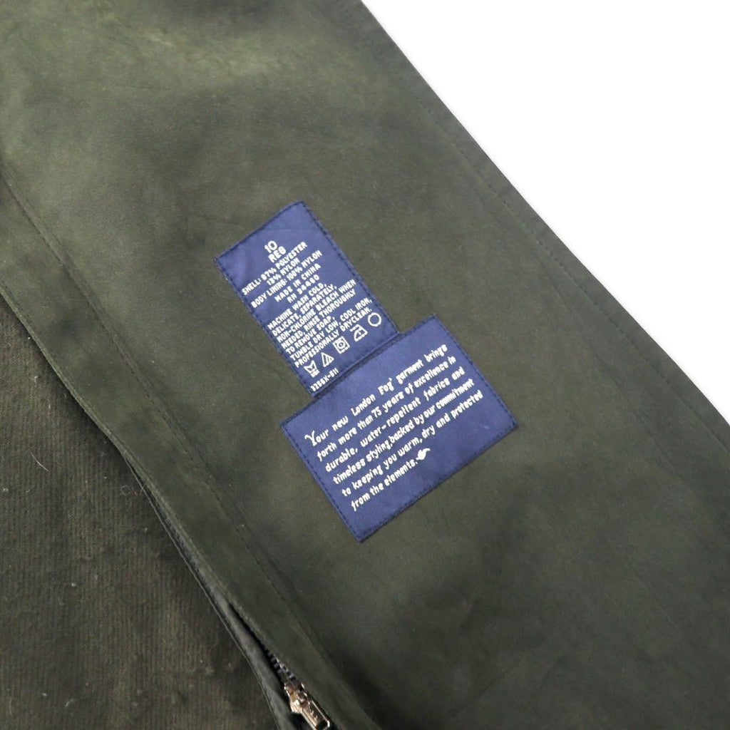 LONDON FOG Trench Coat 10 Marrone Poliestere Cappuccio rimovibile Fodera rimovibile