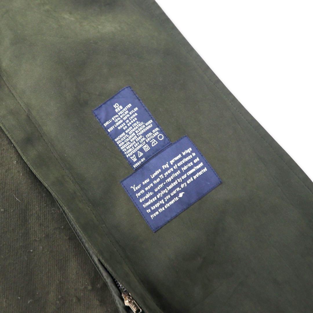LONDON FOG Trench Coat 10 Marrone Poliestere Cappuccio rimovibile Fodera rimovibile