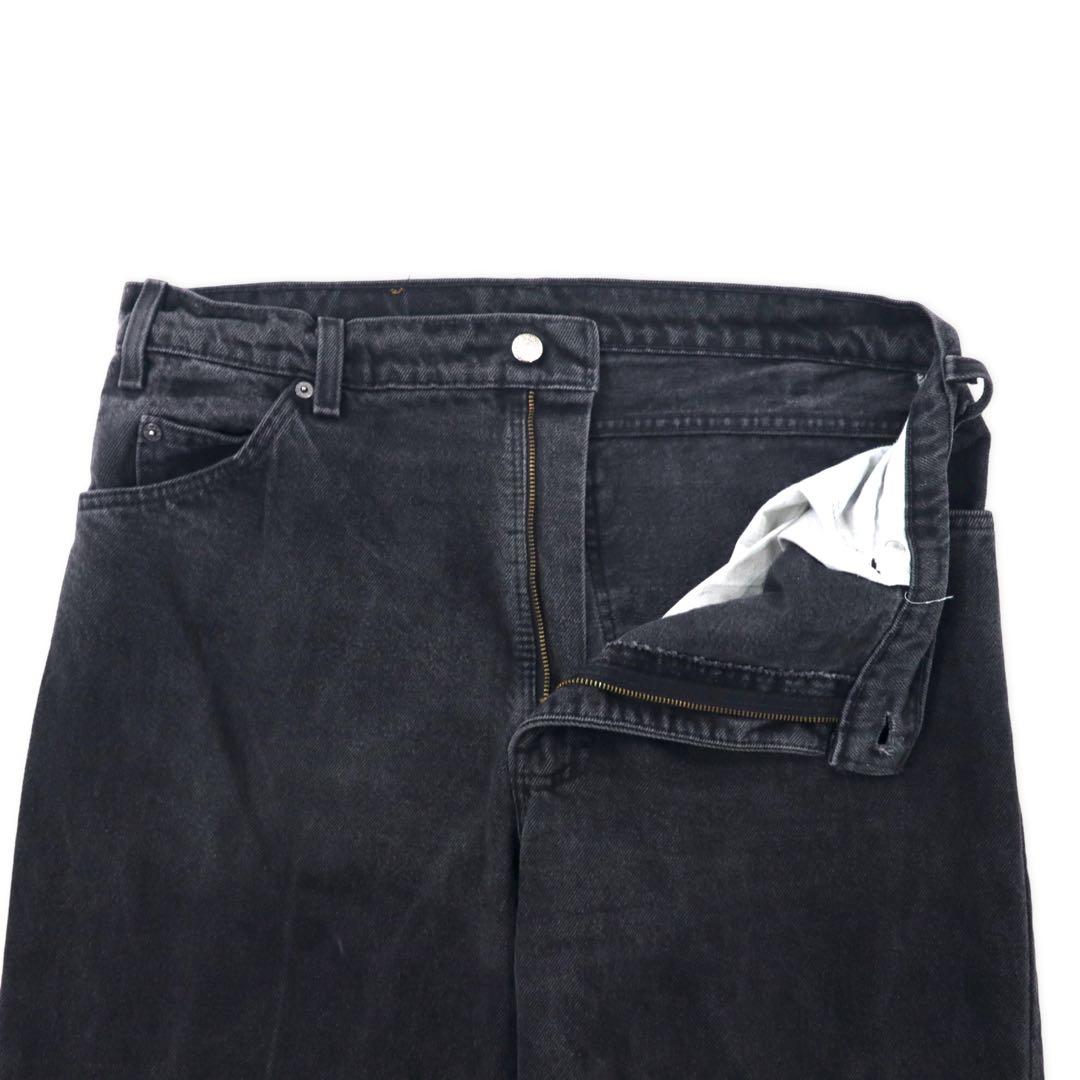 Levi's Made in USA anni '90, jeans neri a gamba affusolata 550, neri, 36, etichetta arancione 40550-4159, vestibilità comoda