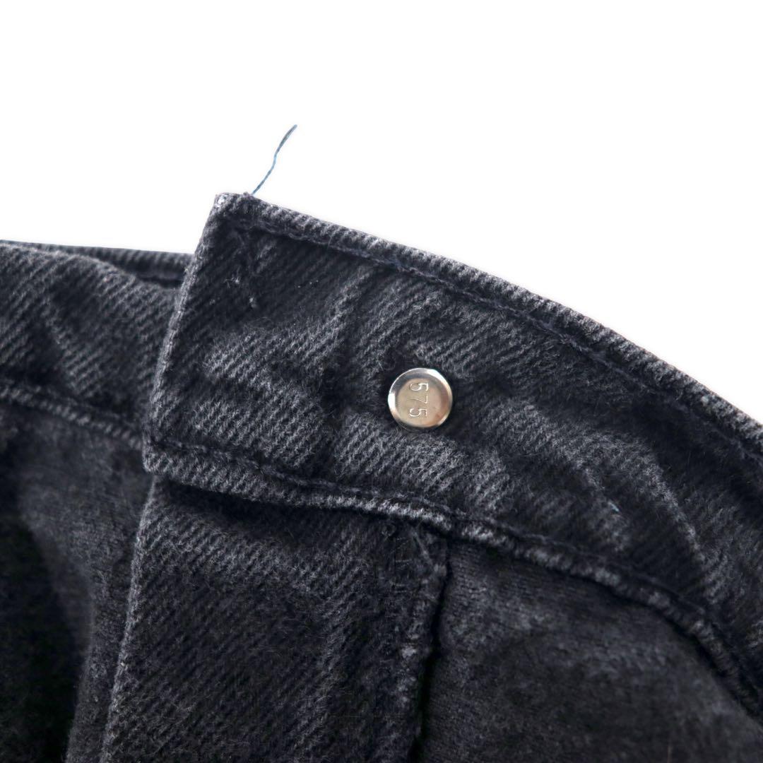 Levi's Made in USA anni '90, jeans neri a gamba affusolata 550, neri, 36, etichetta arancione 40550-4159, vestibilità comoda