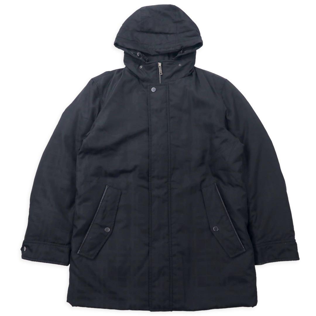 BURBERRY Piumino shadow check M nero Novacheck cappuccio a scomparsa BBN77-723-09