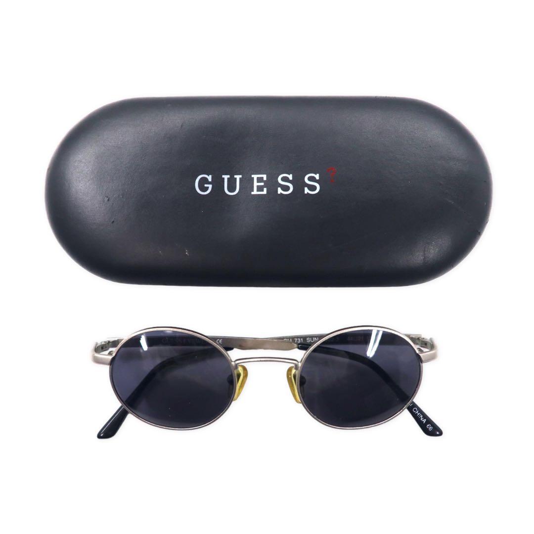 Occhiali da sole GUESS con montatura in metallo, rotondi, argento GU 731 SUN 302-3 44-21-135