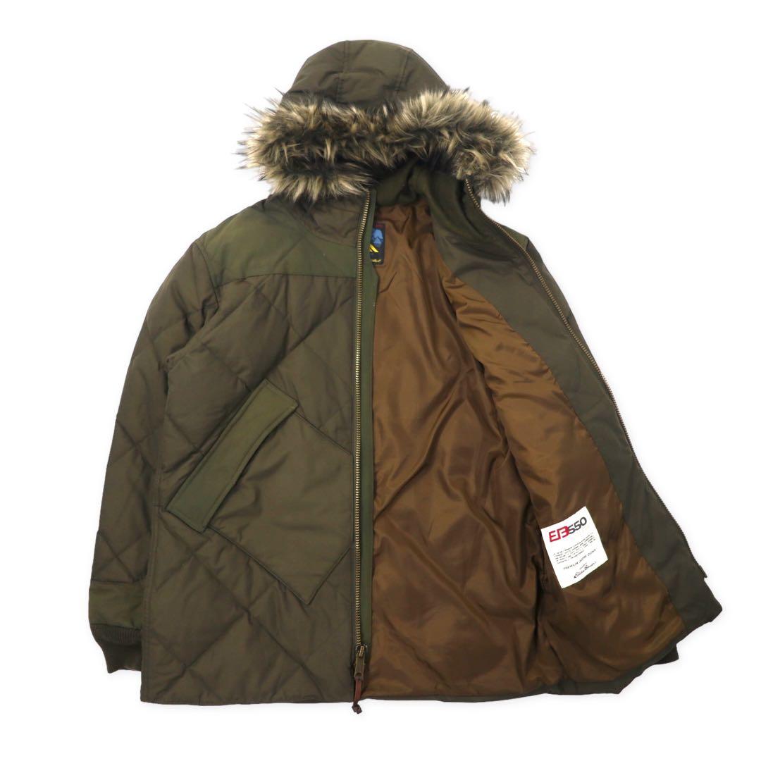 Eddie Bauer GEDDES PARKA giacca piumino BAUER DOWN M kaki cotone nylon cerniera TALON 60/40 cross impermeabile EB550 fill power STORMREPEL GEDDES PARKA riedizione