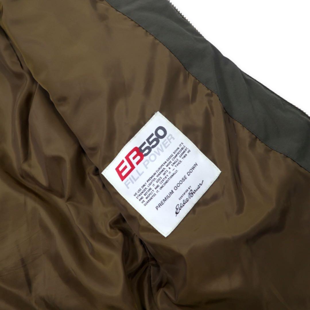 Eddie Bauer GEDDES PARKA giacca piumino BAUER DOWN M kaki cotone nylon cerniera TALON 60/40 cross impermeabile EB550 fill power STORMREPEL GEDDES PARKA riedizione