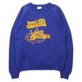 CASCADE SPORT USA製 90年代 プリントスウェット M ブルー コットン 裏起毛 MIDDLE AGED CRAZIES