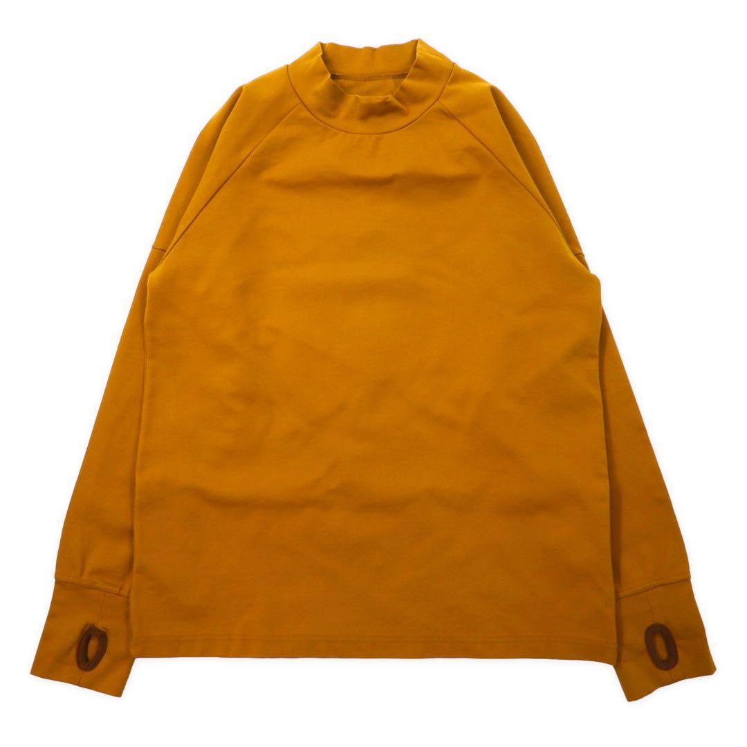 meanswhile Maglia a collo alto in jersey doppio L giallo rayon, Made in Japan