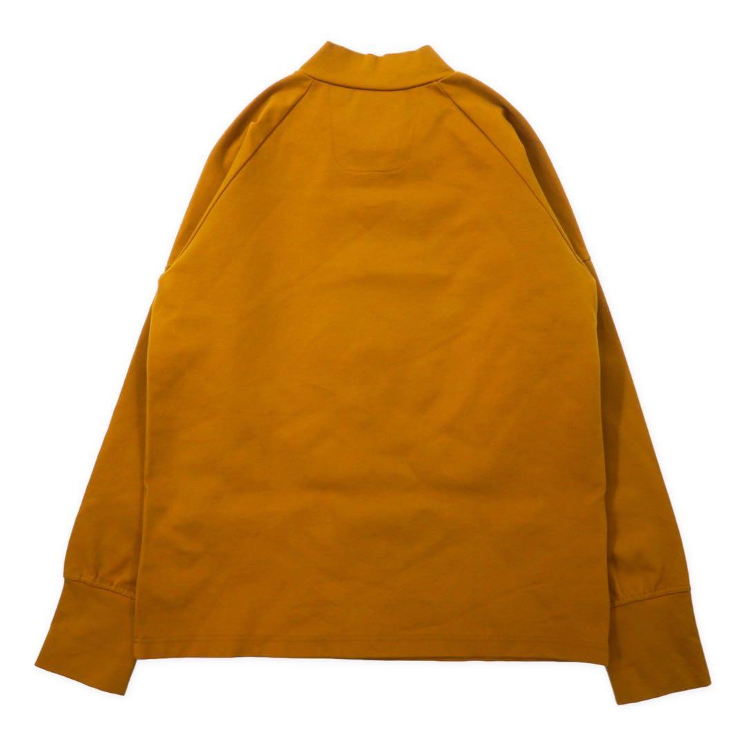 meanswhile Maglia a collo alto in jersey doppio L giallo rayon, Made in Japan