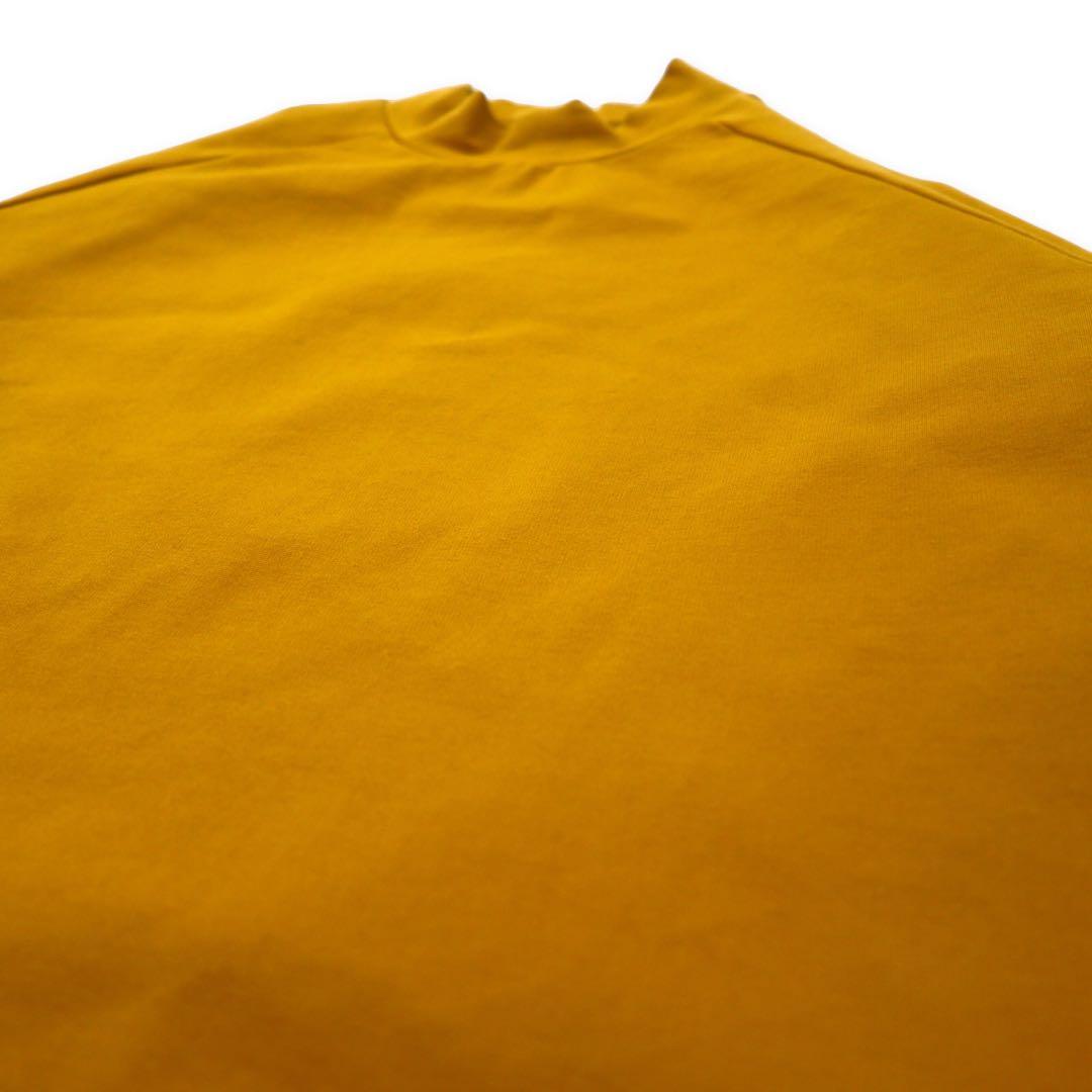 meanswhile Maglia a collo alto in jersey doppio L giallo rayon, Made in Japan