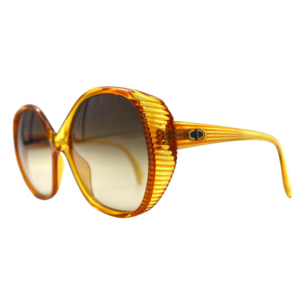 Christian Dior anni '80, occhiali da sole vintage dalla Germania, gialli, 2061 10 Old