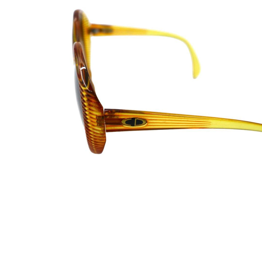 Christian Dior anni '80, occhiali da sole vintage dalla Germania, gialli, 2061 10 Old