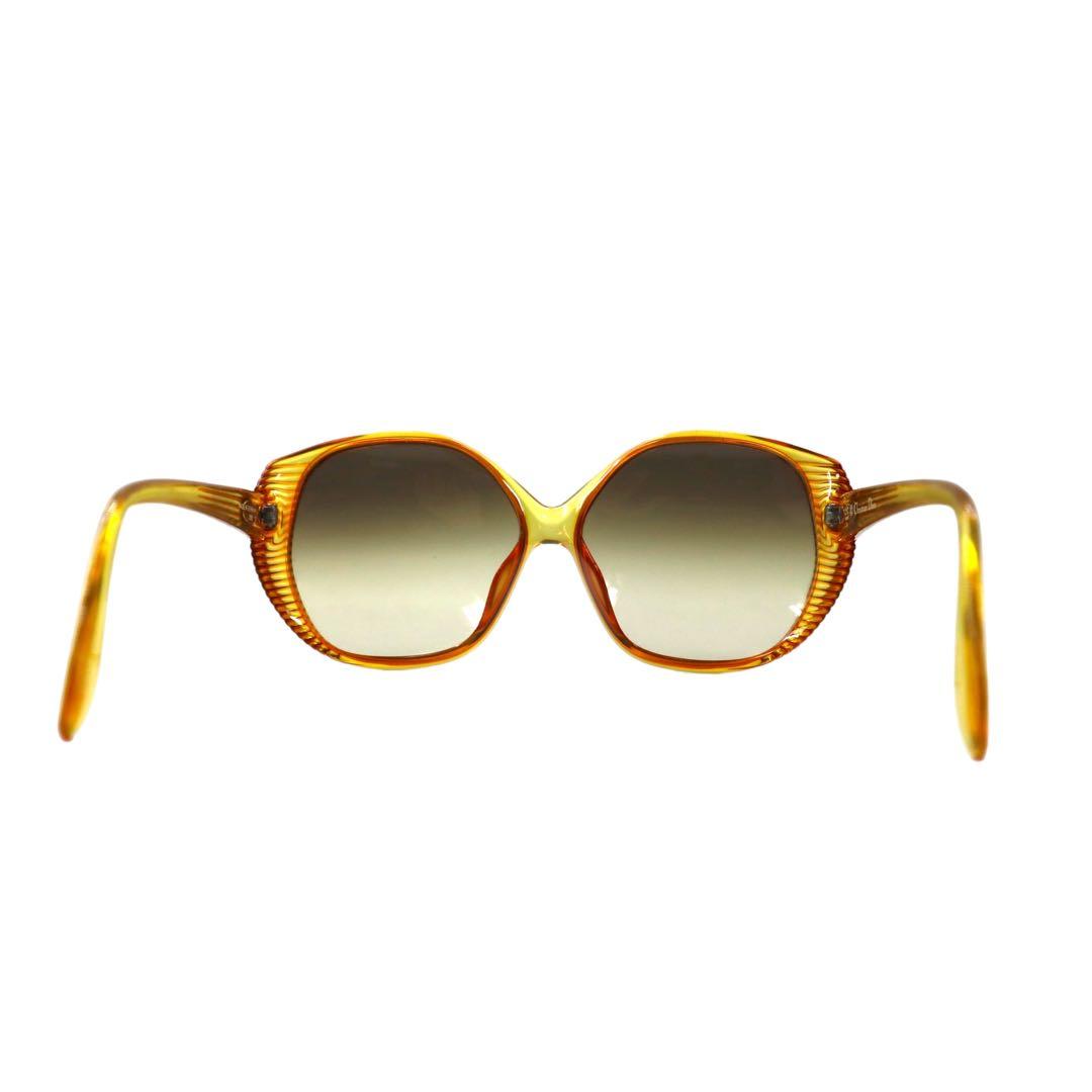 Christian Dior anni '80, occhiali da sole vintage dalla Germania, gialli, 2061 10 Old