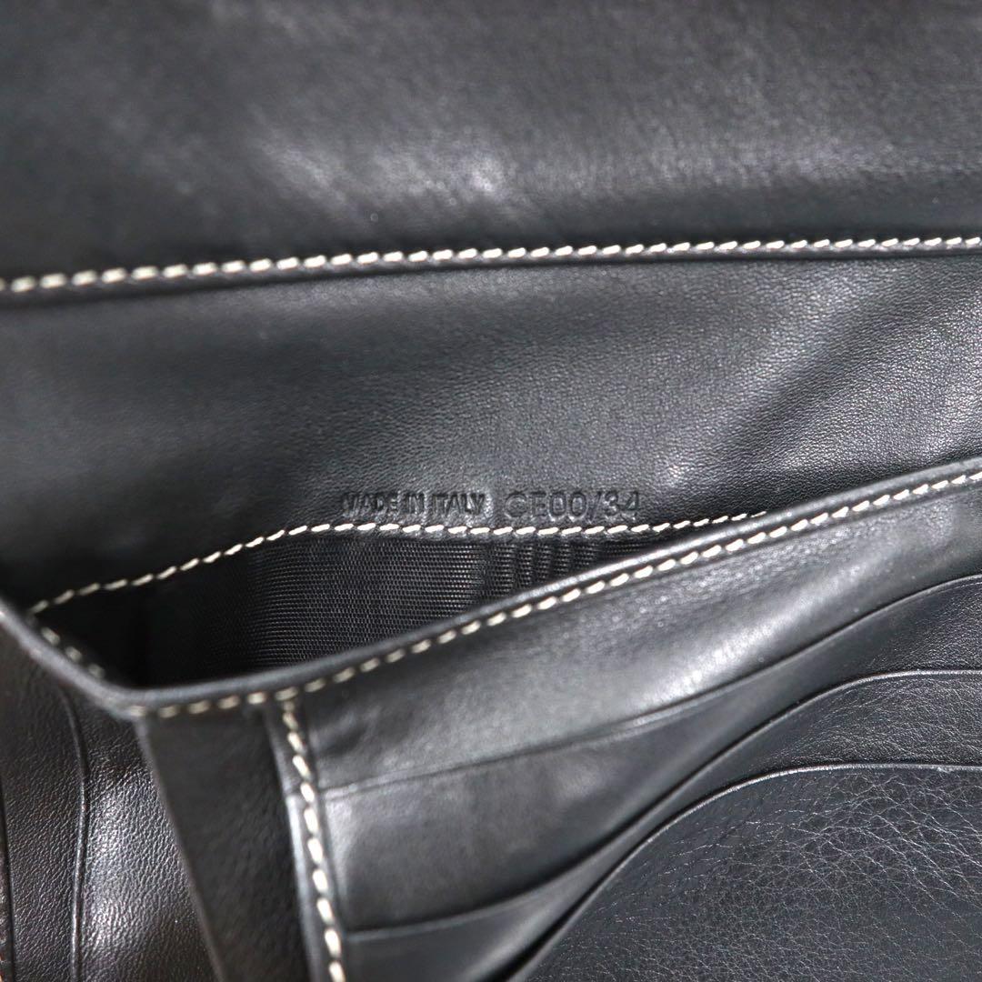 CELINE portafoglio a tre ante grigio tela pelle motivo Macadam monogramma CE00/34 made in Italy