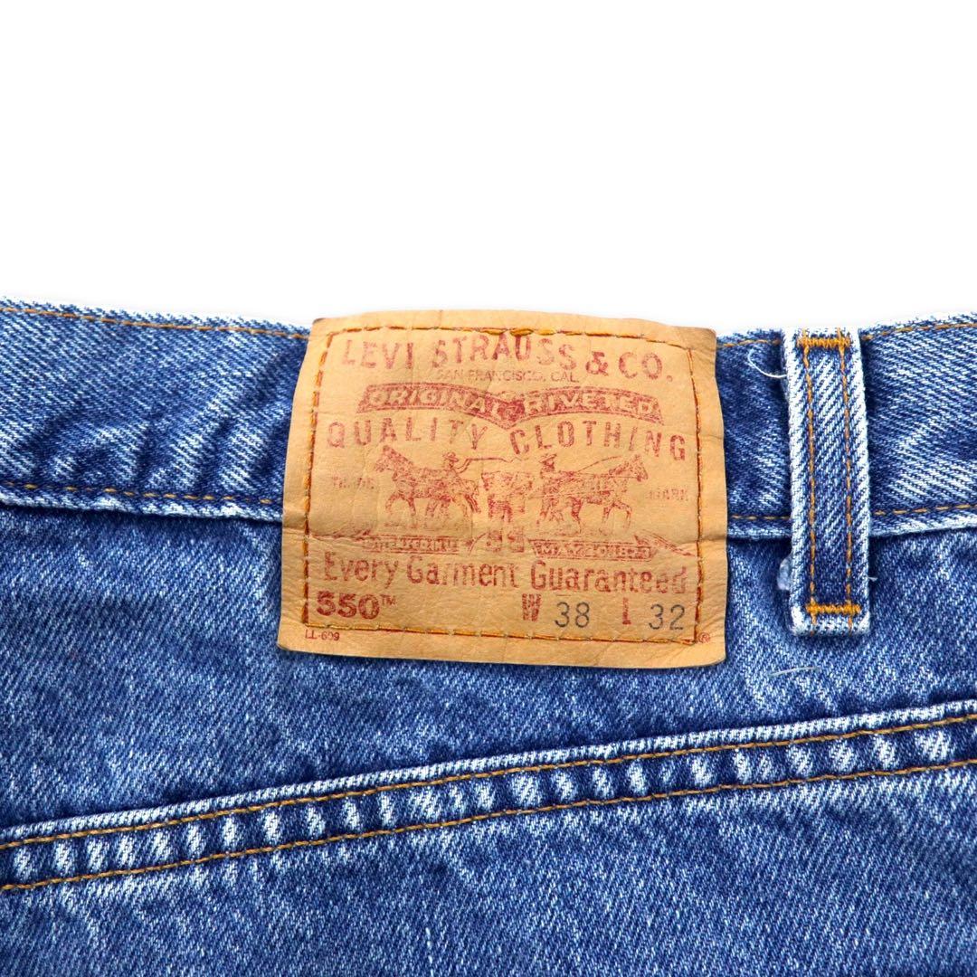 Levi's USA製 550 ワイド バギー テーパード デニムパンツ 38 ブルー アイスウォッシュ 550-4891 リラックスフィット RELAXED FIT