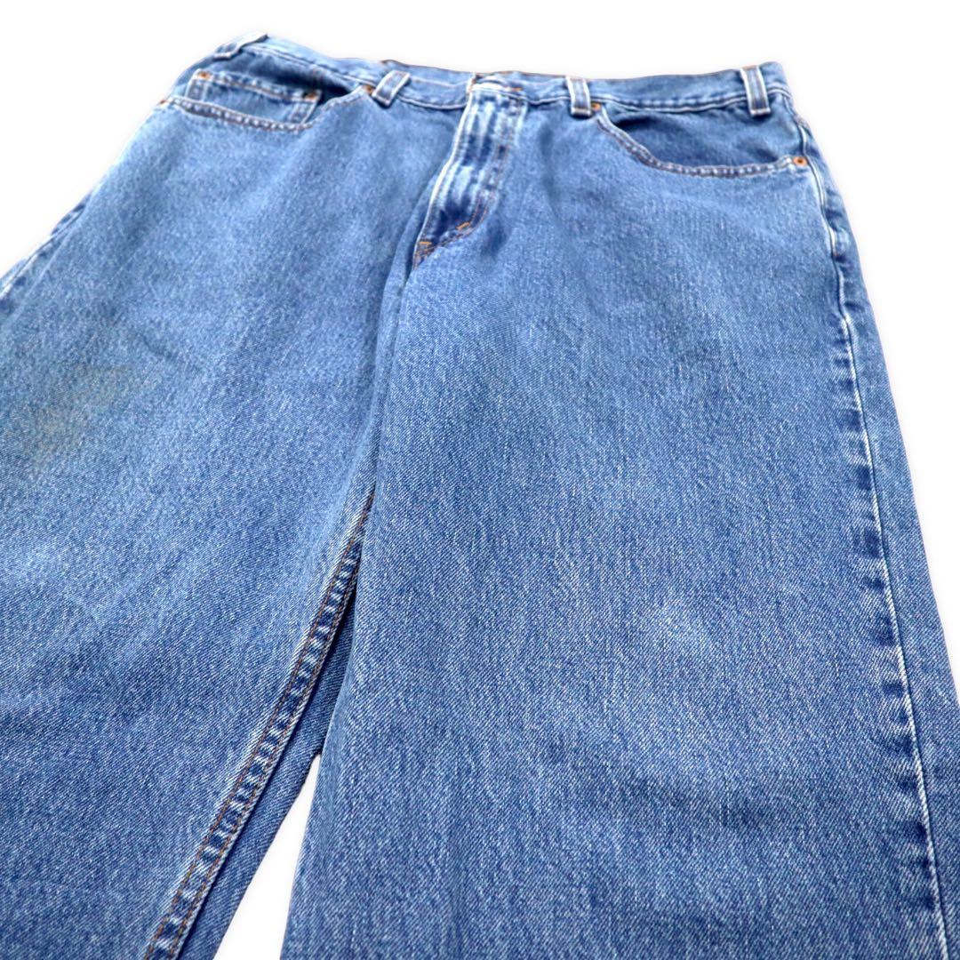 Levi's USA製 550 ワイド バギー テーパード デニムパンツ 38 ブルー アイスウォッシュ 550-4891 リラックスフィット RELAXED FIT