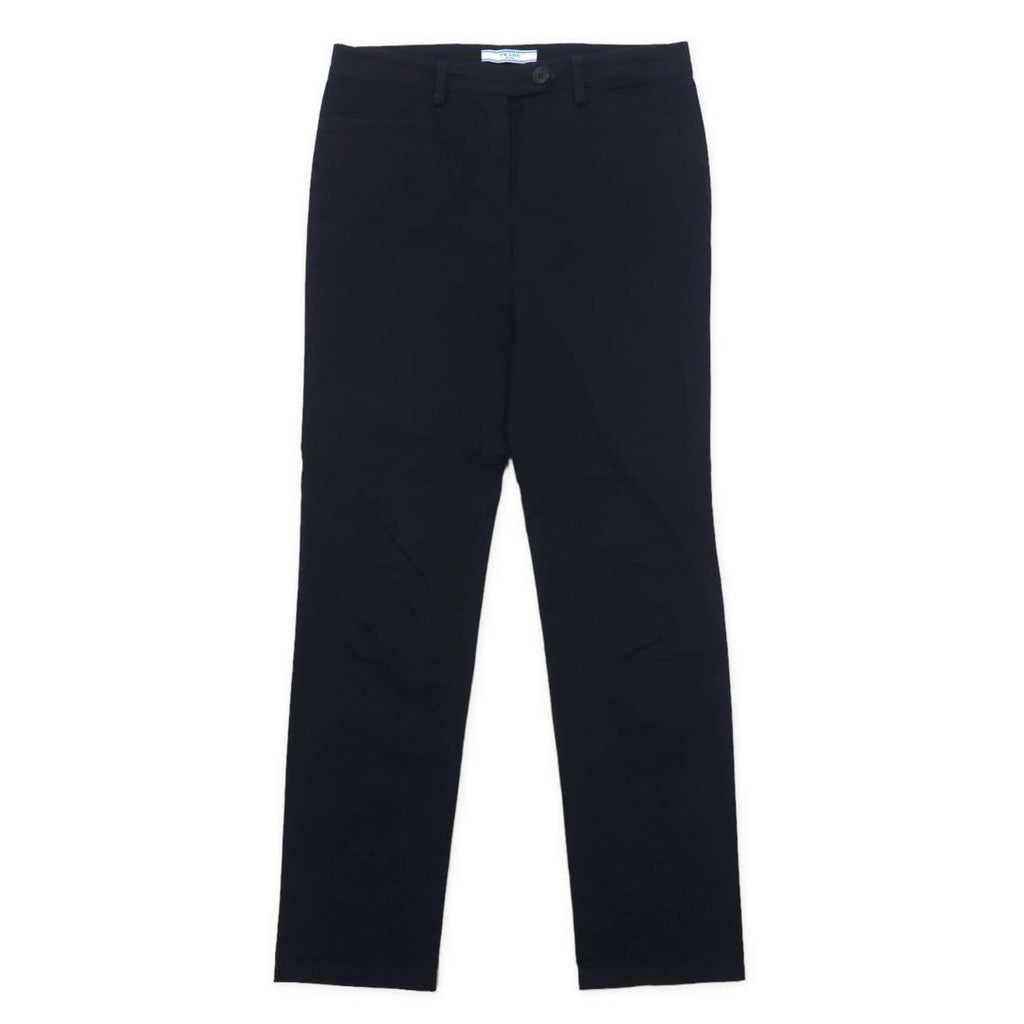 PRADA スリムフィット ストレートパンツ スラックス 38 ブラック コットン ストレッチ ACS1 2013 3452 22H413 S112 1GQS ブルガリア製