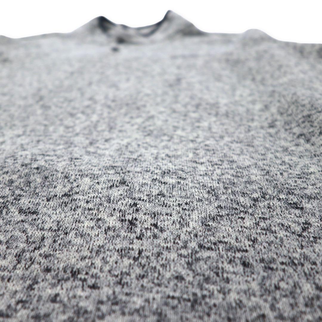 Eddie Bauer Giacca in pile con mezza zip XXL grigio poliestere ricamo logo monocromatico Heavyweight Radiator Fleece Snap Mock Pullover taglia grande