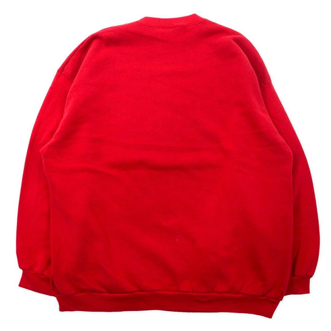 Lee SPORT USA, anni '90, Felpa stampata College, 2XL, Rossa, Cotone, Felpata internamente, OHIO STATE BUCKEYES