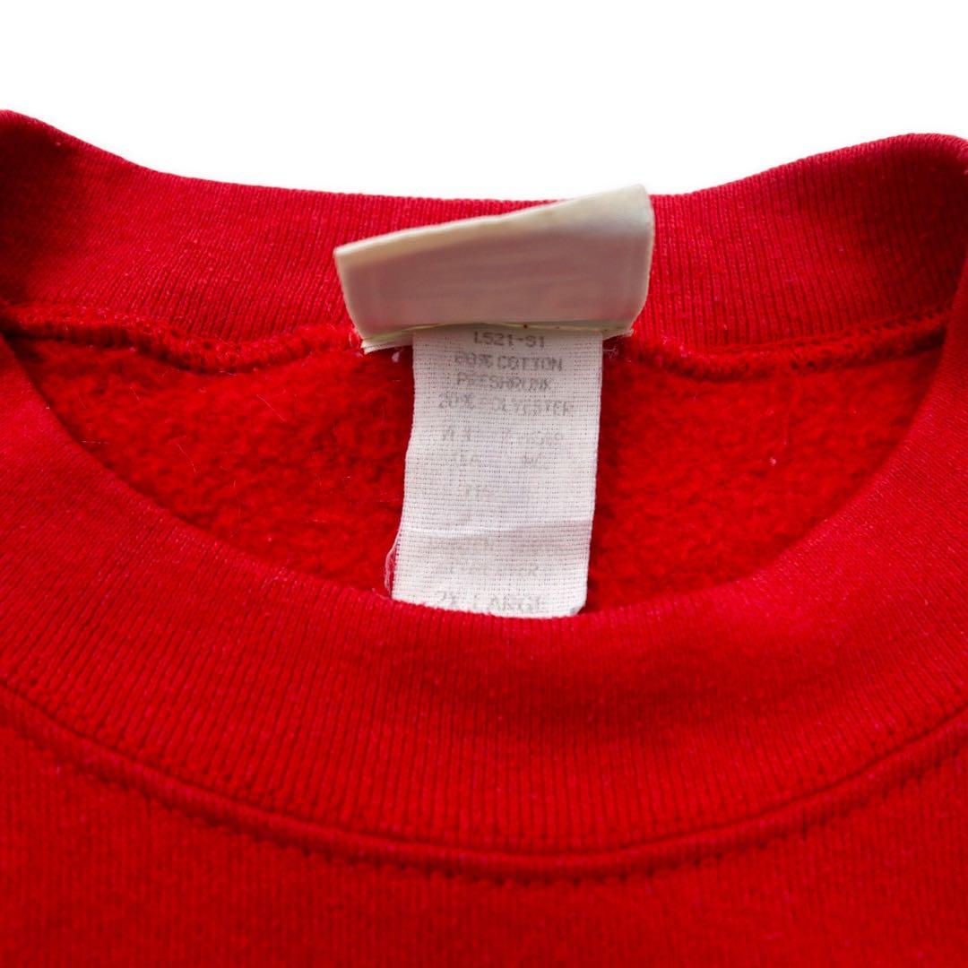 Lee SPORT USA, anni '90, Felpa stampata College, 2XL, Rossa, Cotone, Felpata internamente, OHIO STATE BUCKEYES