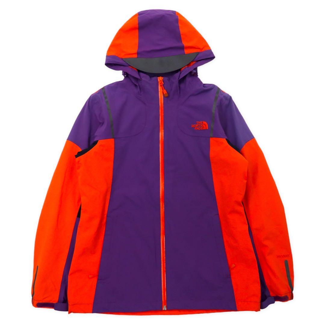 THE NORTH FACE Felpa con cappuccio softshell M viola arancione nylon HYVENT impermeabile traspirante logo ricamato cerniera impermeabile