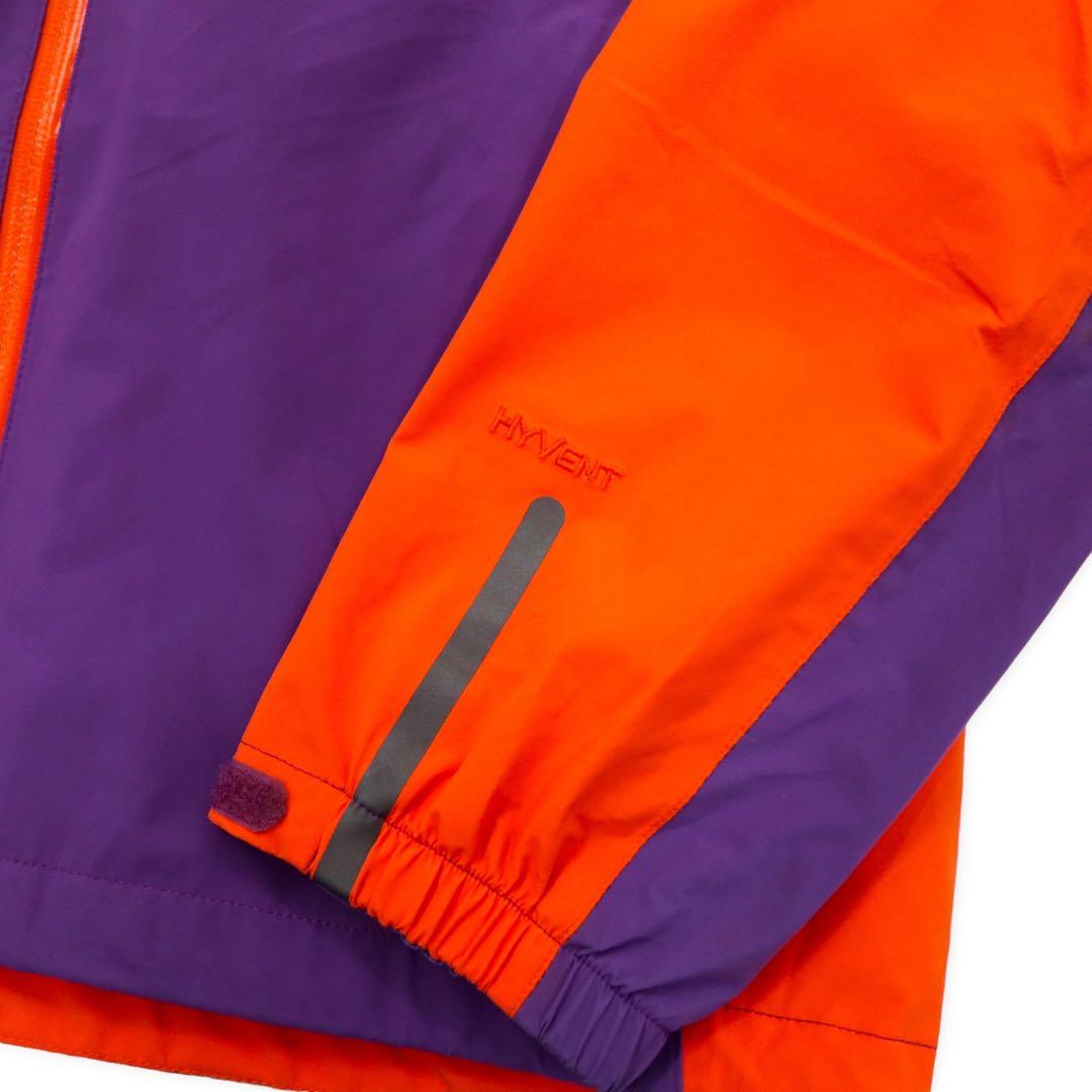 THE NORTH FACE Felpa con cappuccio softshell M viola arancione nylon HYVENT impermeabile traspirante logo ricamato cerniera impermeabile
