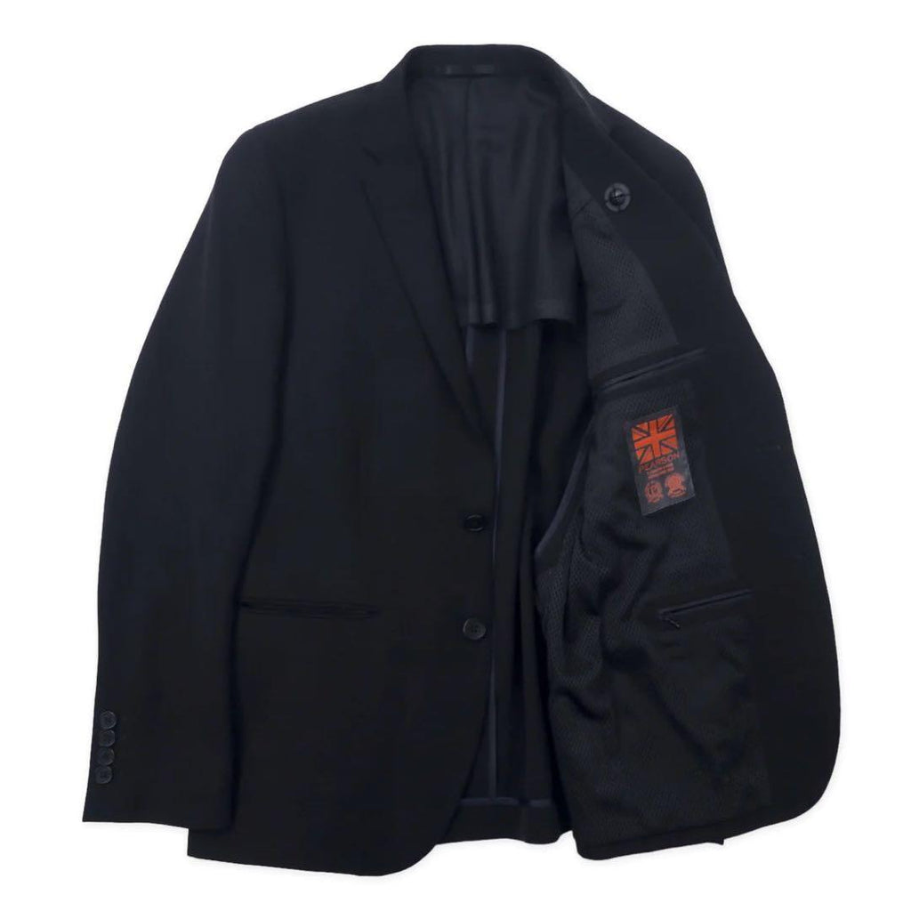 nano universe × Pearson 2B スーツ セットアップ 46 ブラック ポリエステル ストレッチ Cycling Suit