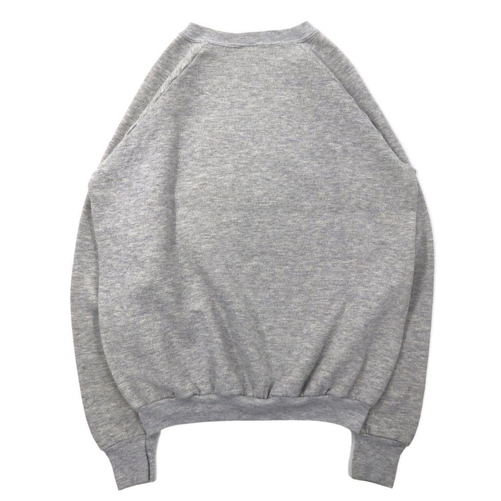 FRUIT OF THE LOOM Prodotto negli Stati Uniti, anni '80, felpa stampata con animali, XL, grigio, cotone, Welcome to the Jungle, tigre