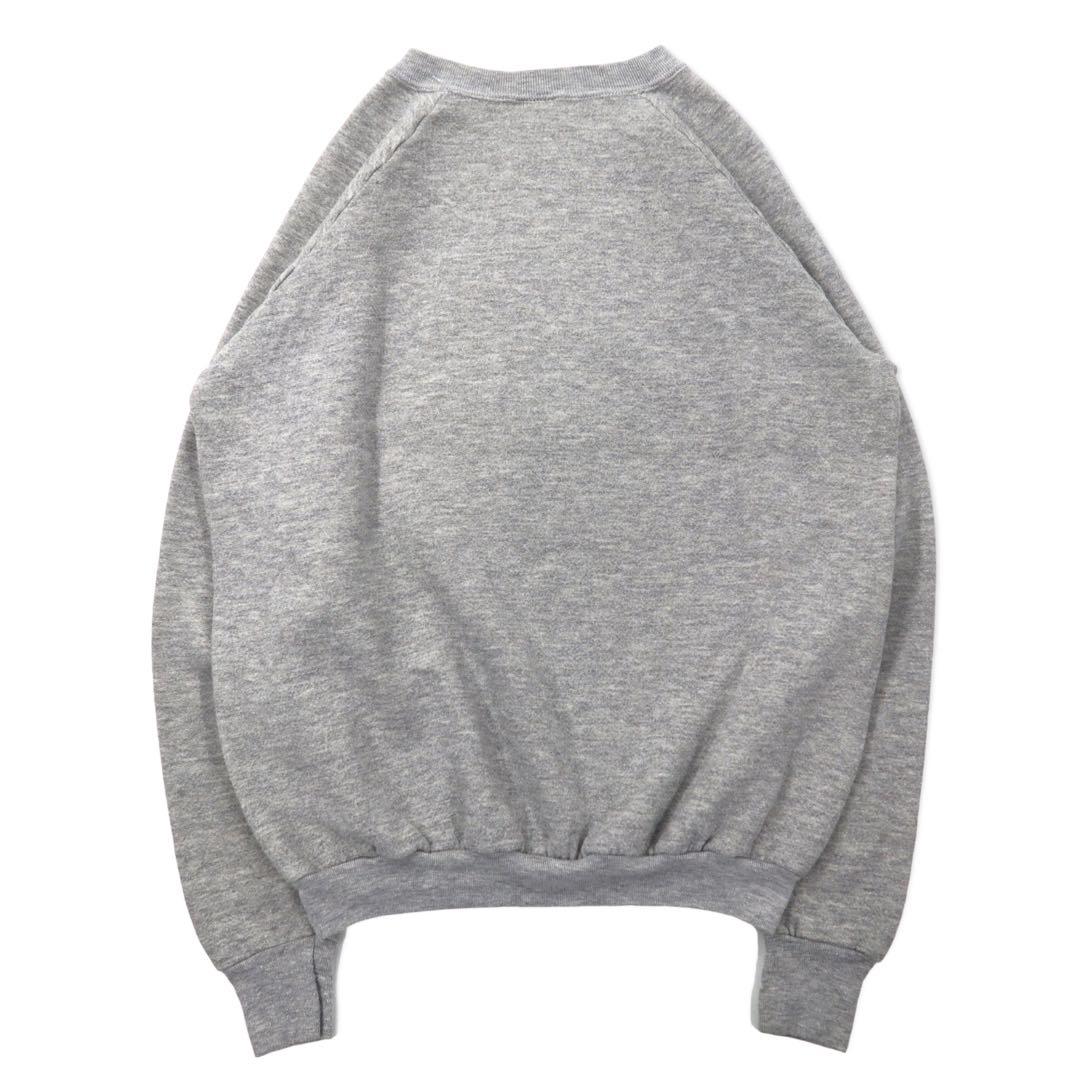 FRUIT OF THE LOOM Prodotto negli Stati Uniti, anni '80, felpa stampata con animali, XL, grigio, cotone, Welcome to the Jungle, tigre