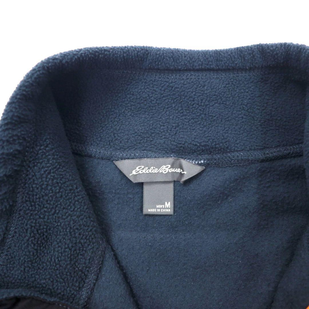 Eddie Bauer giacca in pile con mezza cerniera, taglia M, blu navy, poliestere, ricamo logo piccolo, Cloud Layer Pro 1/4 Zip Jacket EM31LK119