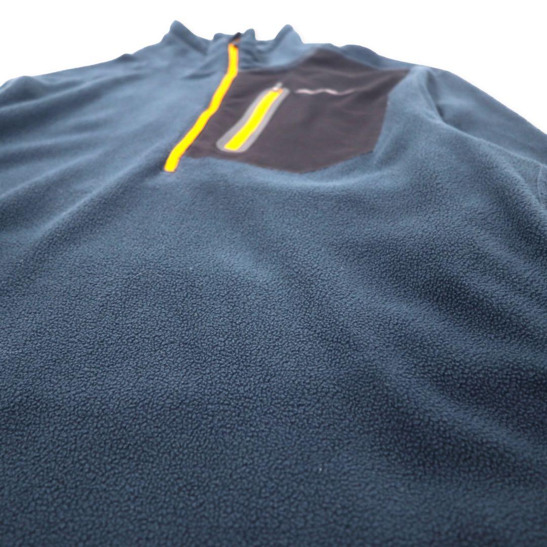 Eddie Bauer giacca in pile con mezza cerniera, taglia M, blu navy, poliestere, ricamo logo piccolo, Cloud Layer Pro 1/4 Zip Jacket EM31LK119