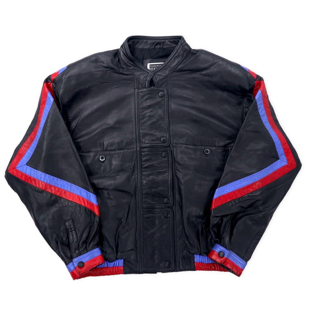 GARO Giacca in pelle da motociclista Racing FREE Nera in pelle di pecora