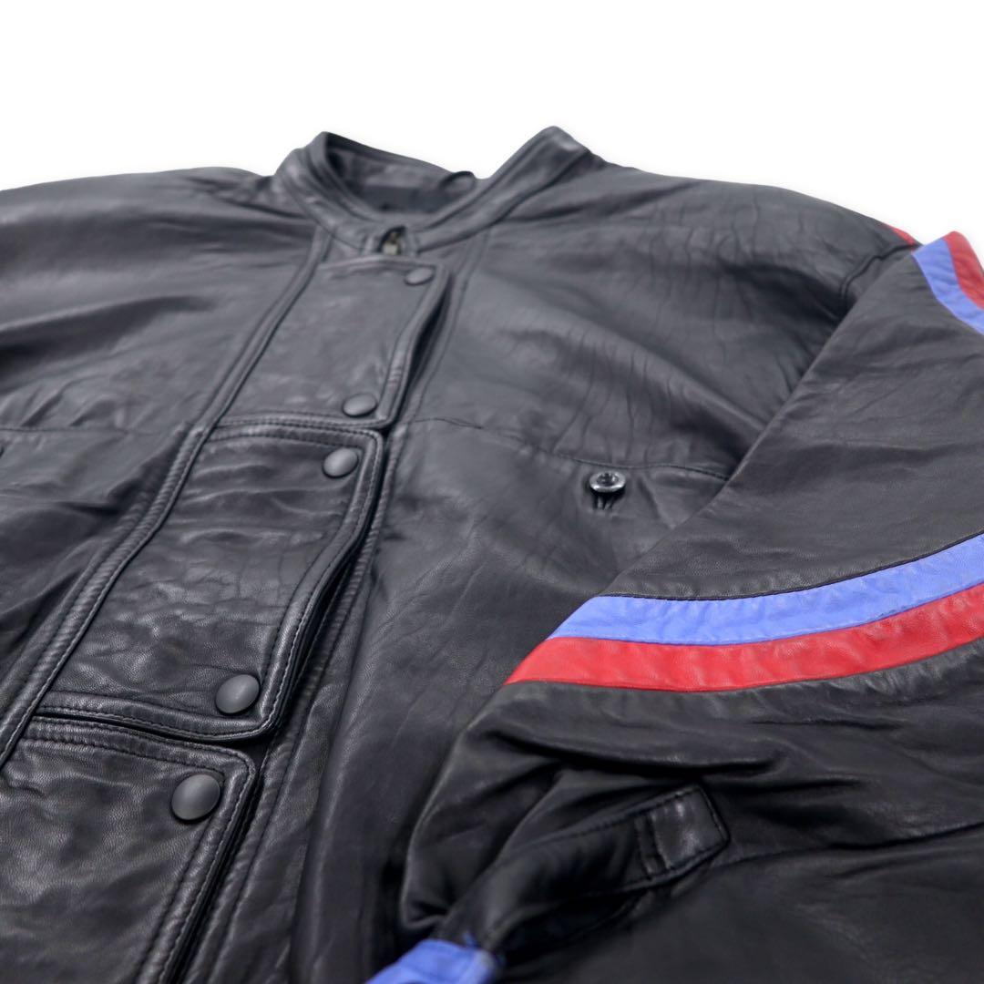 GARO Giacca in pelle da motociclista Racing FREE Nera in pelle di pecora