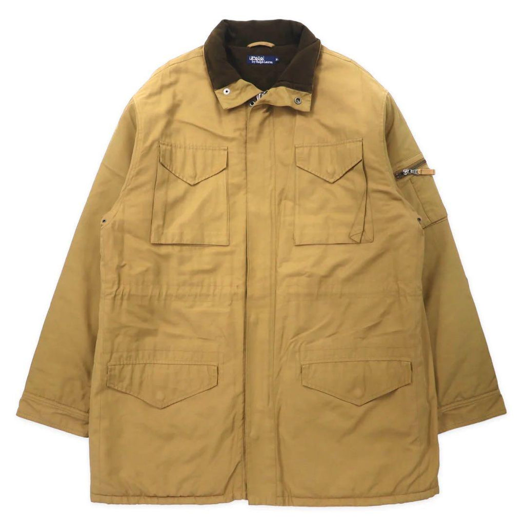 Polo by Ralph Lauren Field Jacket 3L Beige Cotone Nylon Fodera trapuntata Coulisse