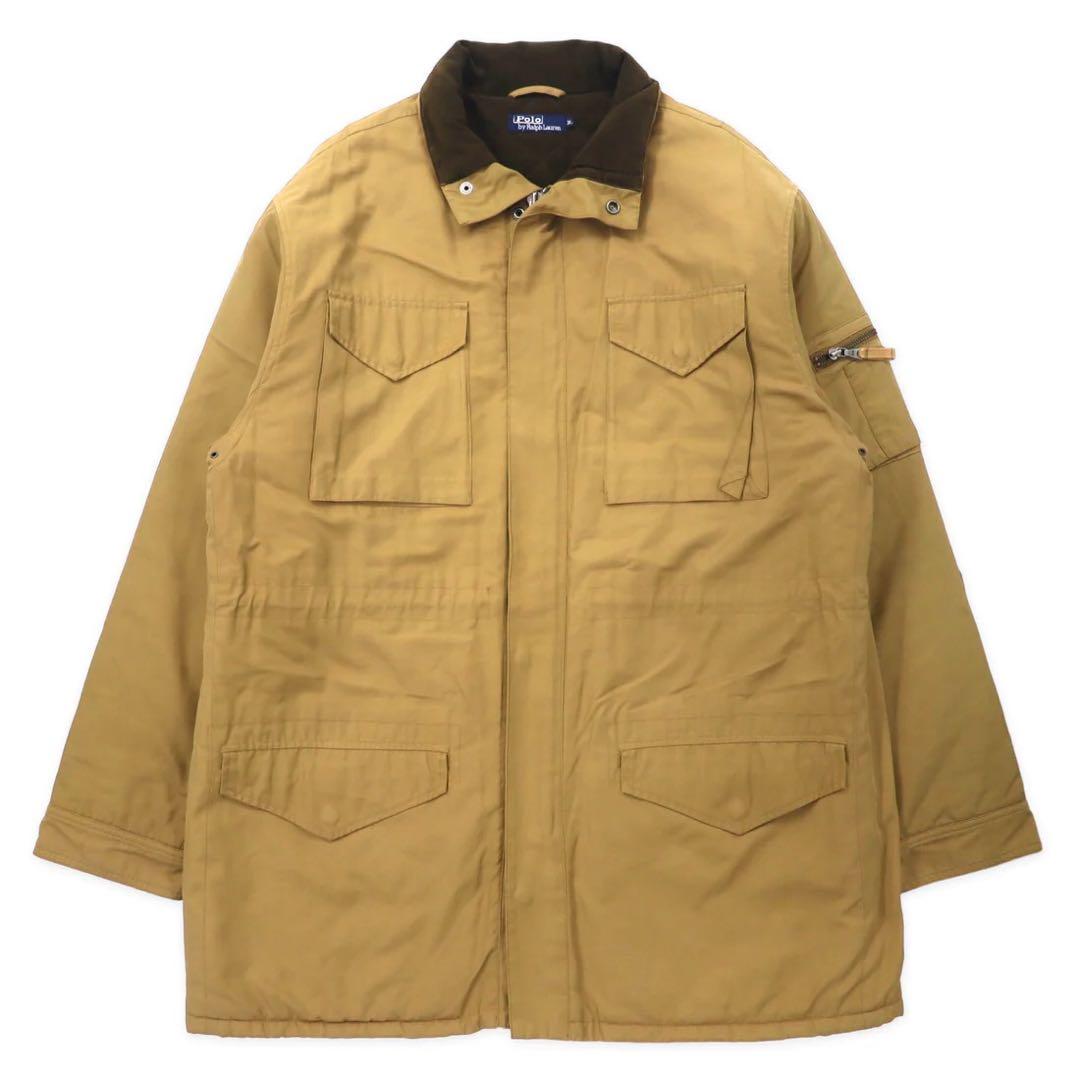 Polo by Ralph Lauren Field Jacket 3L Beige Cotone Nylon Fodera trapuntata Coulisse