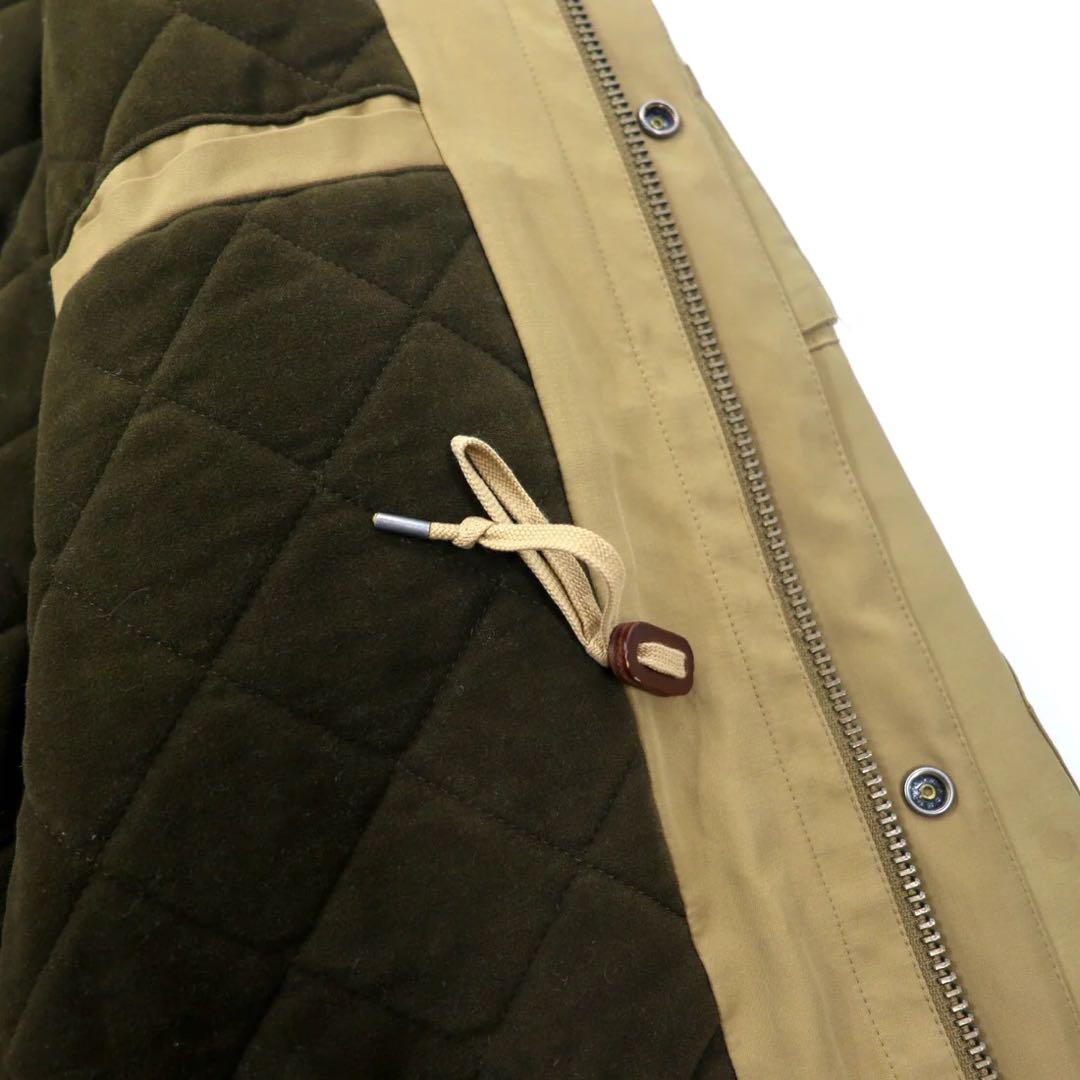 Polo by Ralph Lauren Field Jacket 3L Beige Cotone Nylon Fodera trapuntata Coulisse