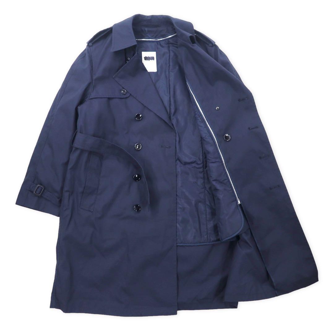 US NAVY Trench da uomo All Weather Coat 42S Blu navy Poliestere Cotone Fodera staccabile Militare 8405-01-175-2292 DSCP DEFENDER COLLECTION