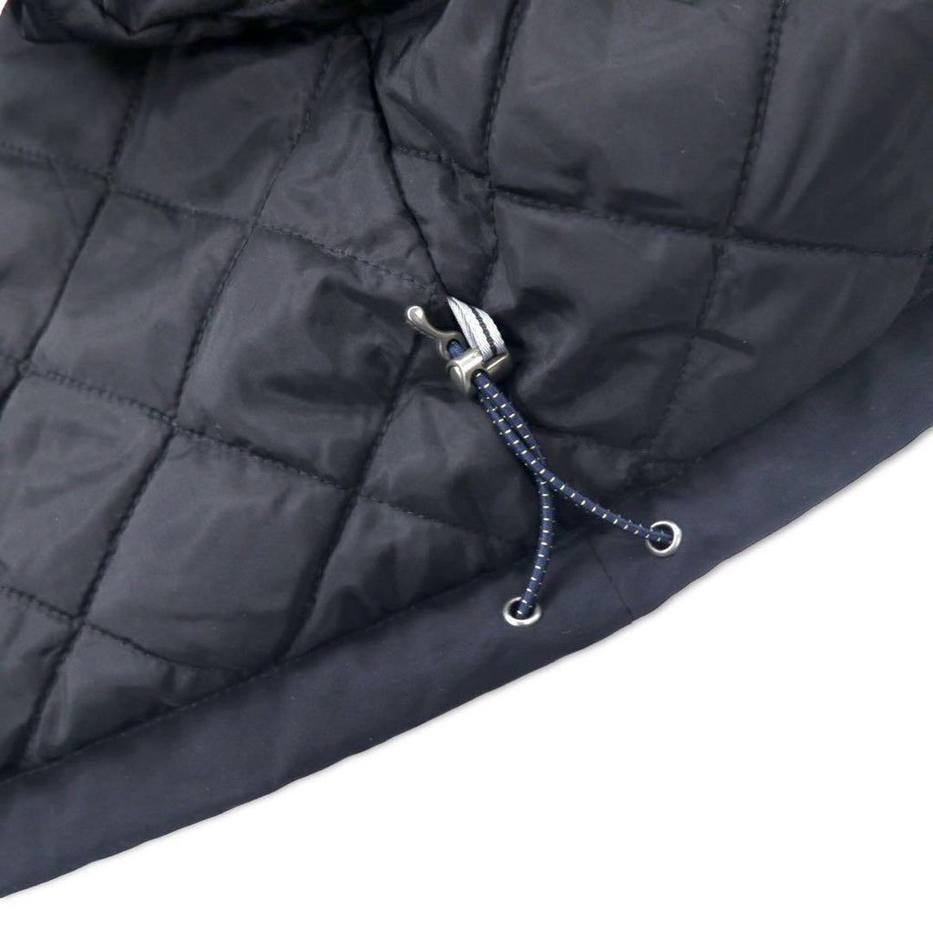 LANDS' END SQUALL PARKA Giubbotto invernale XL Blu navy Nylon Impermeabile Trapuntato con fodera in pile SQUALL PARKA 457125