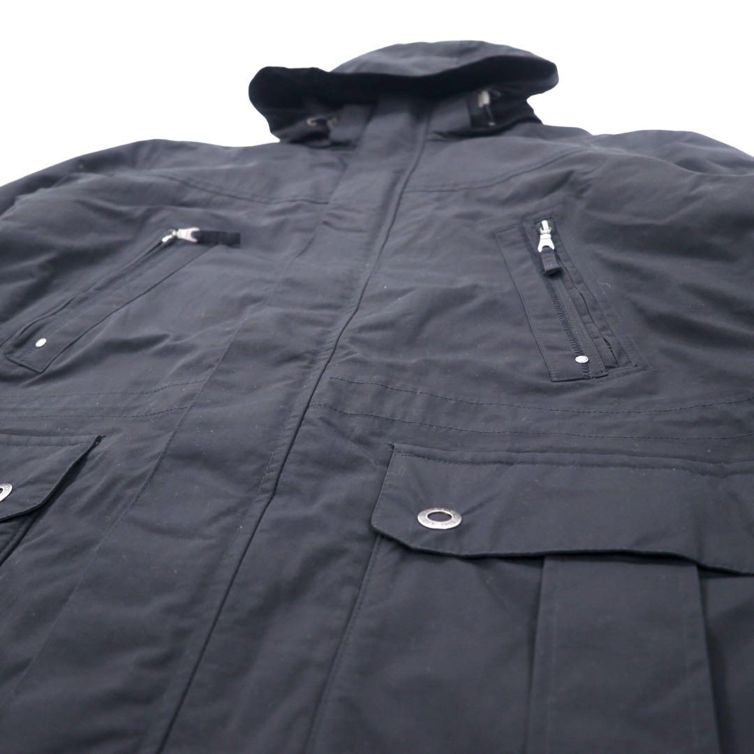 LANDS' END SQUALL PARKA Giubbotto invernale XL Blu navy Nylon Impermeabile Trapuntato con fodera in pile SQUALL PARKA 457125